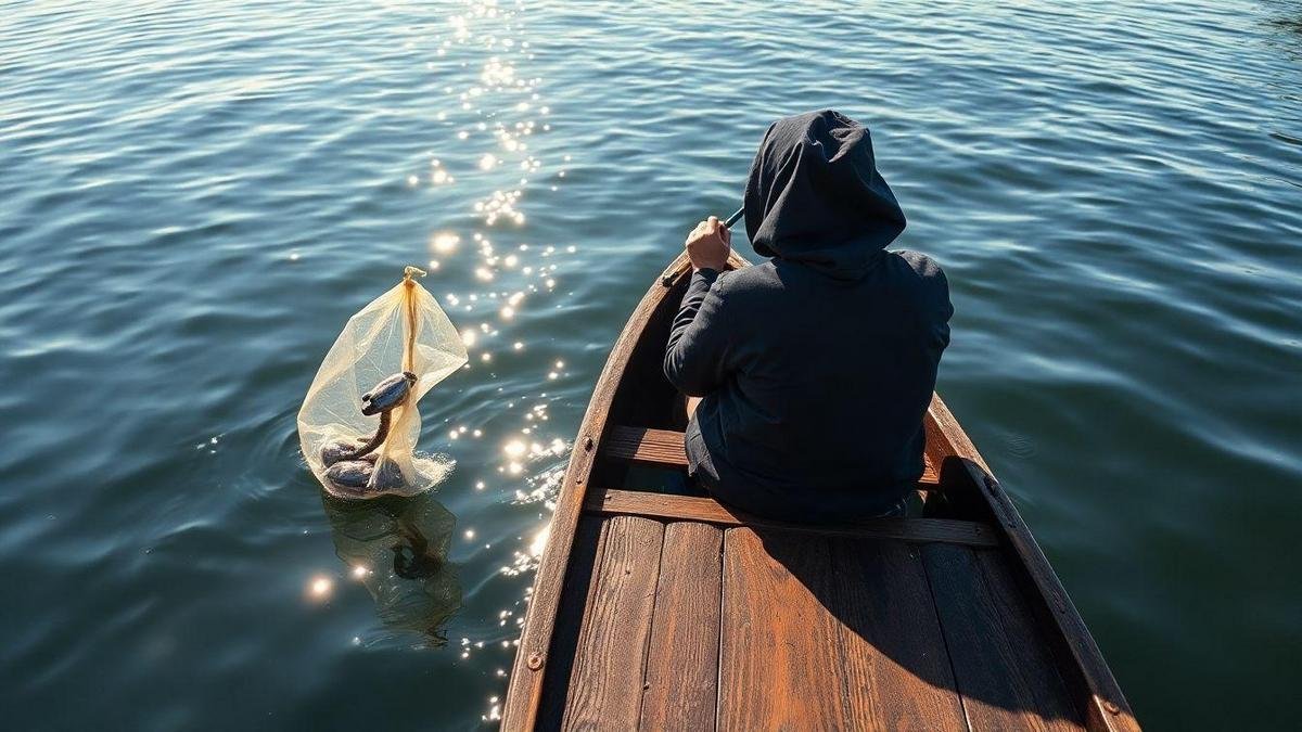 voce-toparia-a-nova-tendencia-de-pesca-de-leonardo-com-saco-de-lixo
